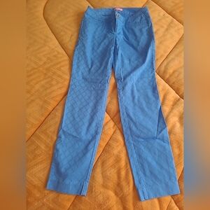 Lilly Pulitzer Size 2 Blue Patterned Pants